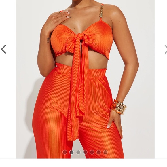 Orange pant set - Picture 4 of 5